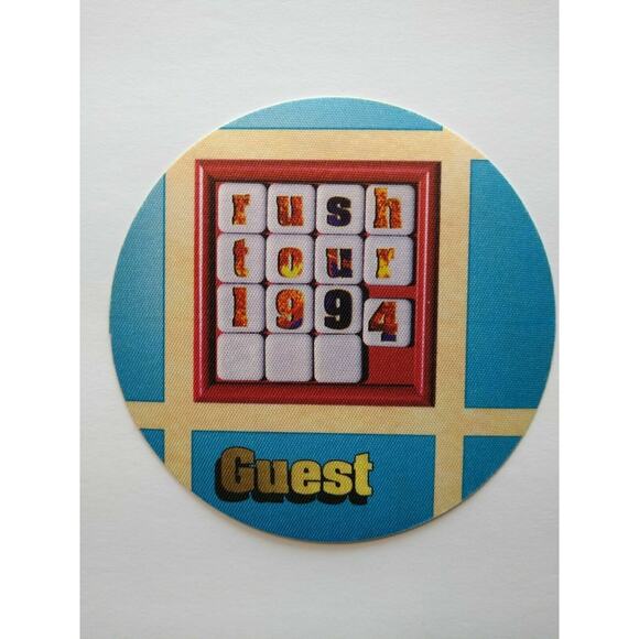 Rush Counterparts Backstage Pass Original 1994 Hard Rock Music Concert Tour Blue - Picture 2 of 2